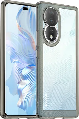 Produktbild von Honor 80 Hülle, Klar Rückseite Stoßfeste TPU Silikon Bumper Schutzhülle für Honor 80 Grau