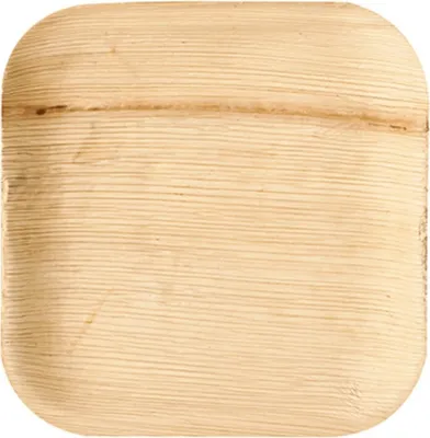Obrázok produktu pre Papstar 85506, Tanier, Štvorec, palmový list, Drevo, 25 kusov, 180 mm