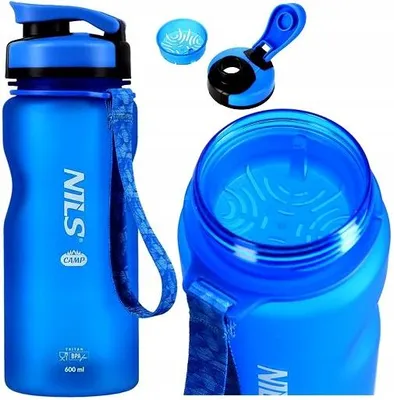 Produktbild von Nils Camp NC1740 Tritan Sportflasche BPA-frei 600ml Blau