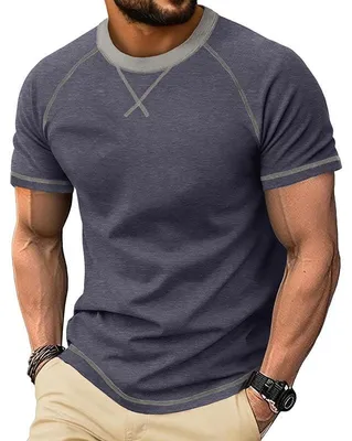 Produktbild von Heren-T-Shirt – Kurze Ärmel – Slim Fit – Lila