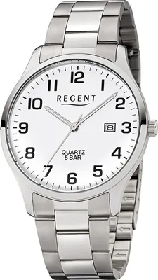 Obrázek produktu pro Pánské hodinky Regent z nerezové oceli F-1178 quartzový náramek stříbrný D2UR1153403