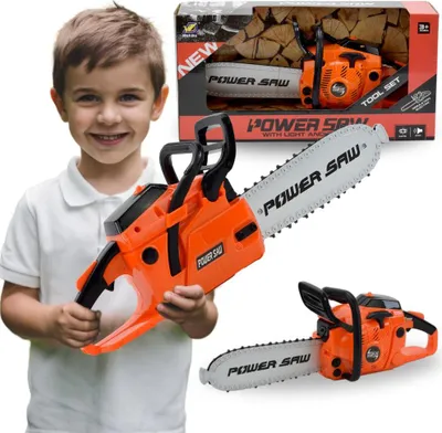 Produktbild von Lolex | Sichere Kinderkettensäge - Bewegliche Kette - Batteriebetrieben - 10,5 X 15,5 X 37 Cm