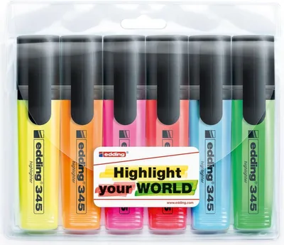 Produktbild von Marker edding 345 2-5mm sortiert | Set 6 Stück | 40 Stück