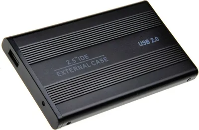 Produktbild von Festplattengehäuse Case 2,5 Zoll IDE USB 2.0 Festplatten Gehäuse schwarz NEU