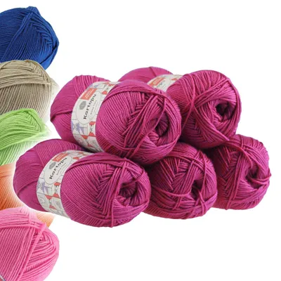 5x100g Strickgarn Kartopu BABY ONE magenta