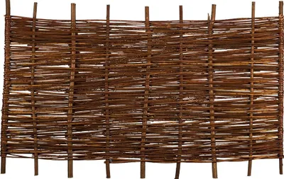 Produktbild von ASO Weidengeflechtzaun, geflochten auf Haselnußruten, 180 x 90 cm