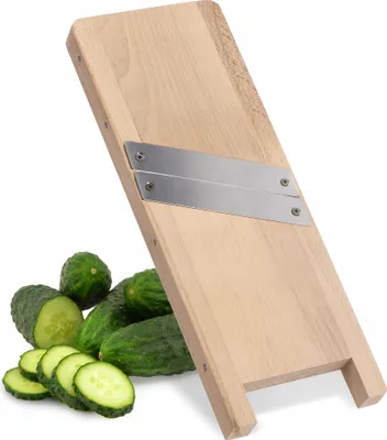 Produktbild von KADAX Krauthobel aus Holz, Gemüsehobel mit scharfen- Edelstahlklingen, Zwiebelhobel, Kohlhobel
