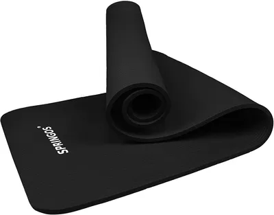 Obrázek produktu pro Podložka na jógu Fitness podložka Gymnastická podložka Pilates sportovní podložka Podložka na podlahu 183 x 61 cm - černá