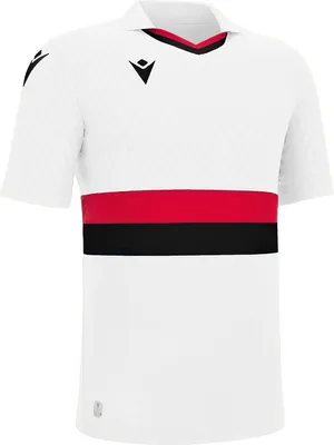 Produktbild von Macron Charon Eco Trikot Kurzarm Herren - Weiß / Rot / Schwarz  | Größe: L