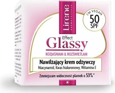 Produktbild von Lirene Effect Glassy Feuchtigkeitsspendende Pflegecreme LSF 50, 50 ml