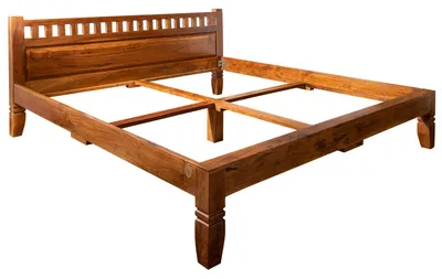 Immagine prodotto di MASSIVMOEBEL24 | OXFORD #224 Letto matrimoniale in legno di acacia - laccato / miele 200x200