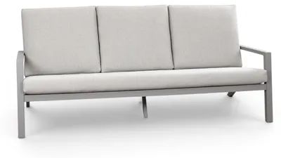 Produktbild von Loungesofa Bezano | 3-Sitzer | Taupe/Champagner | Aluminium