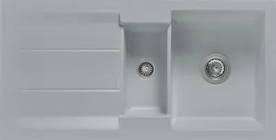 Produktbild von Flächenbündige Spüle GENEA 100 F in TITAN mit Handbetätigung / Einbauspüle / Flächenbündig