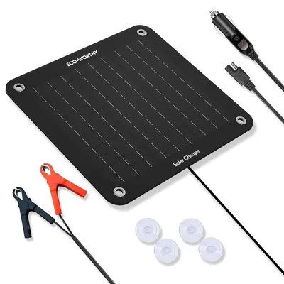 Immagine prodotto di Pannello solare ricaricatore - 12 V, 10 W - Silicio monocristallino - Portatile