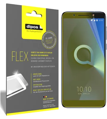 Produktbild von 3x Schutzfolie für Alcatel 3x Folie, 100% Displayabdeckung, dipos Flex