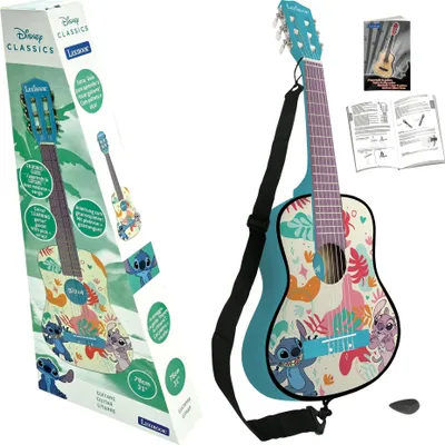 Produktbild von Disney Stitch Akustikgitarre aus Holz - 31/78 cm