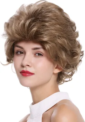 Produktbild von WIG ME UP Perücke kurz toupiert 80er Braun Blond Gesträhnt M-270-12SP16