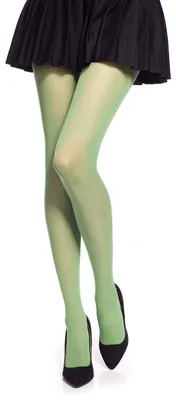 Imagen del producto de Medias de microfibra Romartex, 20 deniers, disponibles en 19 colores y 3 tallas: S, color verde claro