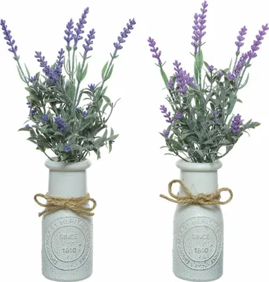 Produktbild von Everlands künstlicher Lavendel im Dekogefäß 32 cm