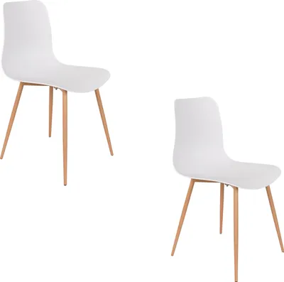 Produktbild von Housecraft Living Leon Esszimmerstuhl Weiß - 2 er Set