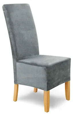 Produktbild von Elzusha – Set aus 4 Velours-Sitzbezügen für Esszimmerstühle
