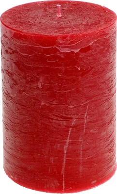 Produktbild von Durchgefärbte Stumpenkerzen Rot 85x120mm Set 2St - Dekoration, Adventskranz, Romantisch, 2 Stück