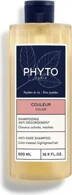A bottle of Phyto Color Anti-Fade Shampoo.