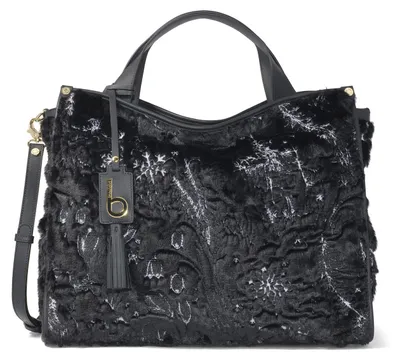 Produktbild von Schwarze Handtasche von Braccialini mit verstellbarem Schultergurt und Reißverschluss