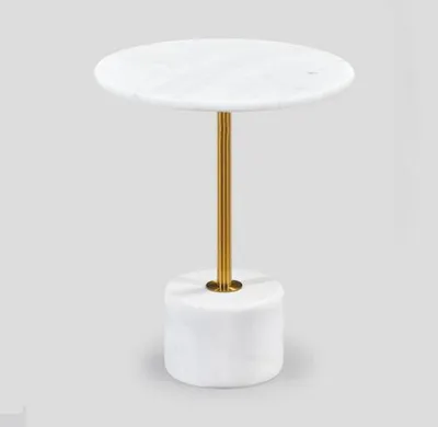 Immagine prodotto di tavolino rotondo moderno in marmo bianco tavolino nuovo