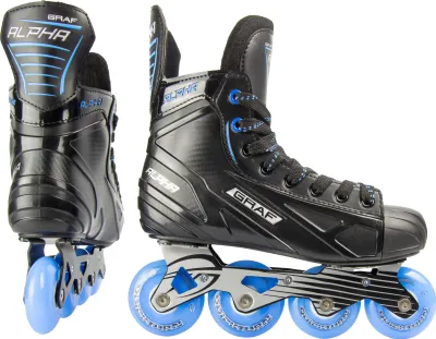 Produktbild von Graf Alpha Junior Inliner Größe 36 schwarz/blau mit ABEC 7 Kugellagern