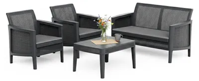 Produktbild von Genf - Outdoor-Sitzgruppe, Anthrazit, für 4 Personen