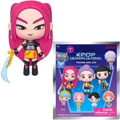 Immagine prodotto di K-Pop Demon Hunter - Serie 1 di portachiavi in PVC 3D (24 pezzi)