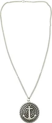 Produktbild von Lange Kette Anker mit Rundem Anhänger von collezione alessandro