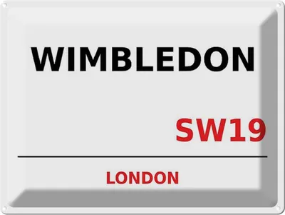 Produktbild von vianmo Blechschild 30x40 cm London Wimbledon SW19