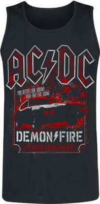 Produktbild von AC/DC Tank-Top Herren Demon Fire Hell schwarz Band-Merch, Bands 100% Baumwolle XXL