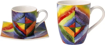 Produktbild von Wassily Kandinsky Espressotasse + Kaffeebecher FARBSTUDIE Porzellan Goebel