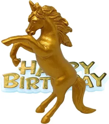 Produktbild von Golden Unicorn Tortentopper