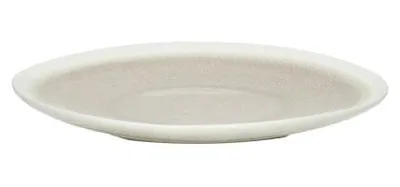 Image de Assiette à biscuits apéritifs Pomax, en porcelaine, gris/beige, diamètre 11,3 cm, hauteur 2 cm