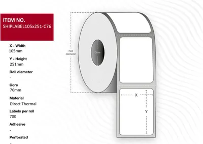 Zdjęcie produktu dla Capture SHIPLABEL105X251-C76
