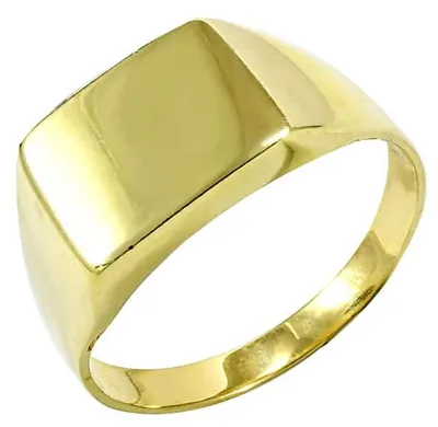 Produktbild von Herrenring 14 Karat Gold 585 Glare 492, Ringgröße 66, Oberseite 1,0 cm breit, hypoallergen