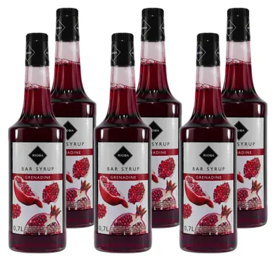 Produktbild von Rioba Grenadine (Granatapfel) Syrup (6 x 0,7L)
