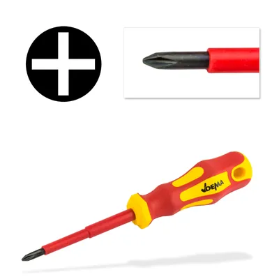 Produktbild von Elektriker Schraubendreher Schraubenzieher Kreuzschlitz Kreuz-Schlitz PH1,0x80