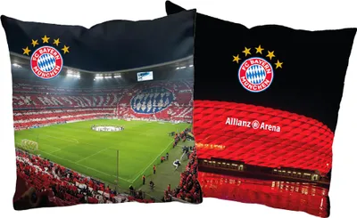 Produktbild von FC Bayern München Kissen Allianz Arena 40x40 cm passend zur FCB Fan Bettwäsche