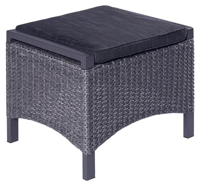 Produktbild von LC Garden Keramo Dining Hocker Aluminium/Polyrattan inkl. Kissen