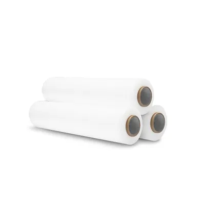 Produktbild von 3 Rollen a 150m Stretchfolie Versandfolie Verpackungsfolie  Wickelfolie Weiß
