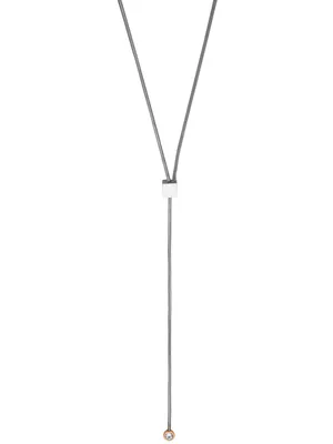 Produktbild von Esprit ESNL00422280 Damen Collier Edelstahl Bicolor Rose weiß 80 cm