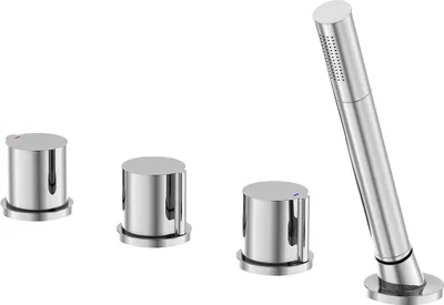 Produktbild von Steinberg Serie 260 Wannenarmatur, Anwendung mit Ab-/Überlaufgarnitur, Wannenrandmontage, 4-Loch, 2602480