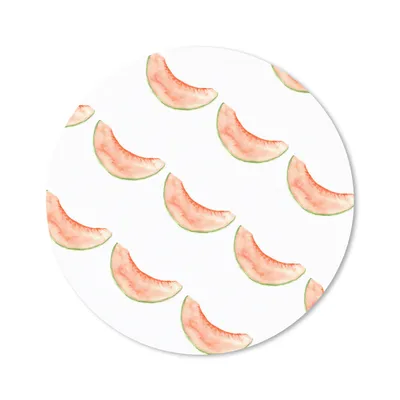 Produktbild von MuchoWow® Mauspad Mousepad Melone - Aquarell - Schablonen 20x20 cm - Mousepads - Maus Mat - Pad - Mausunterlage - Schreibtischmatte