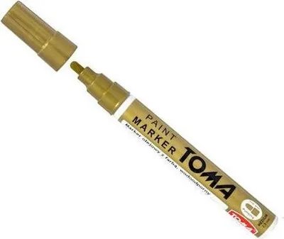 Zdjęcie produktu dla Marker olejowy TO-440 w złotym kolorze – idealny do wszelkich powierzchni, precyzyjny rysik 2,5 mm, doskonała jakość i niezawodność w każdym projekcie!