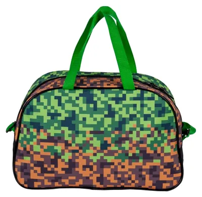 Produktbild von Minecraft Pixel Spiel Handtasche für Sport und Reisen mit leuchtendem Anhänger